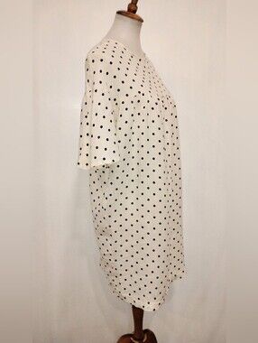 LE STREGHE POLKA DOT LINEN DRESS